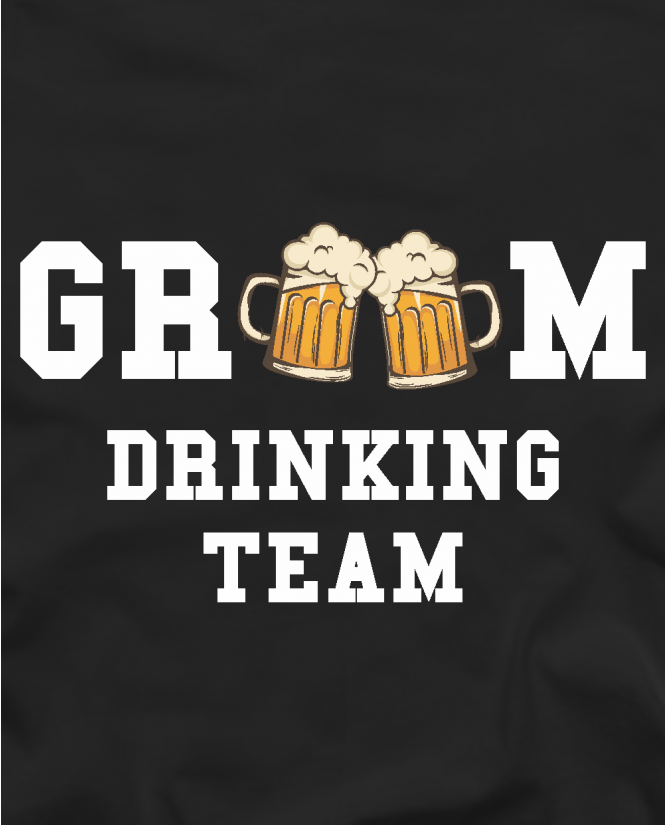 groom drinking team